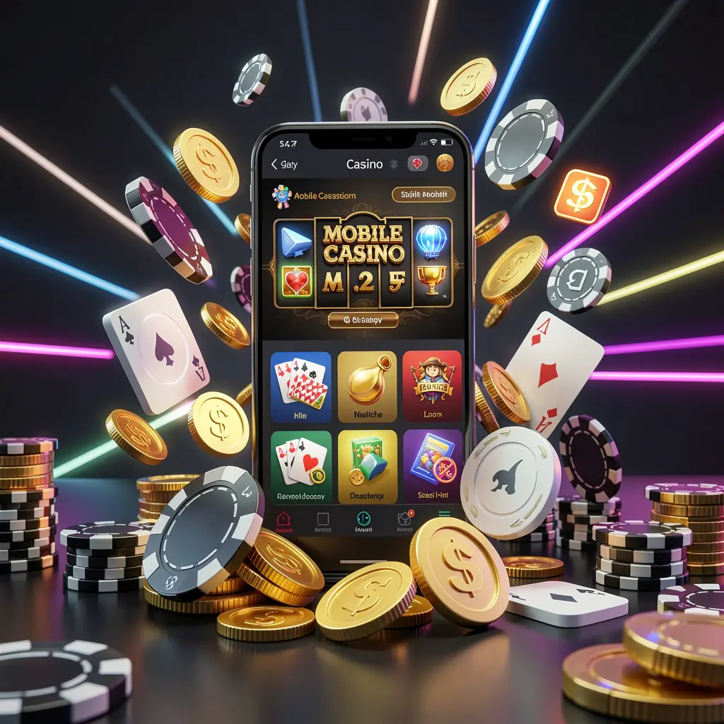 600VIP mobile casino homepage concept showing a smartphone surrounded by golden coins, chips, cards, and glowing icons on a modern dark background with neon accents 600VIP mobile casino homepage concept showing a smartphone surrounded by golden coins, chips, cards, and glowing icons on a modern dark background with neon accents